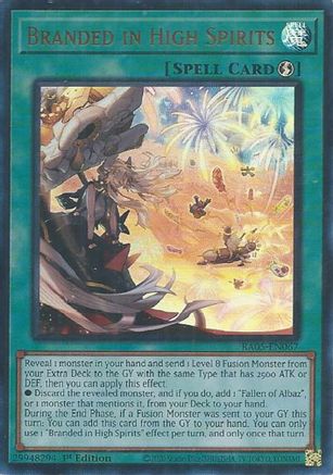 Branded in High Spirits (Ultra Rare) (RA05-EN067) - Rarity Collection 5 1st Edition Rarity Collection 5 Yugioh Single Squirtle Squad Card Shop.