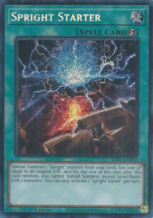 Spright Starter (Secret Rare) (RA05-EN068) - Rarity Collection 5 1st Edition Rarity Collection 5 Yugioh Single Squirtle Squad Card Shop.