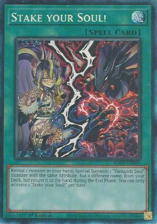 Stake your Soul! (Collector's Rare) (RA05-EN069) - Rarity Collection 5 1st Edition Rarity Collection 5 Yugioh Single Squirtle Squad Card Shop.