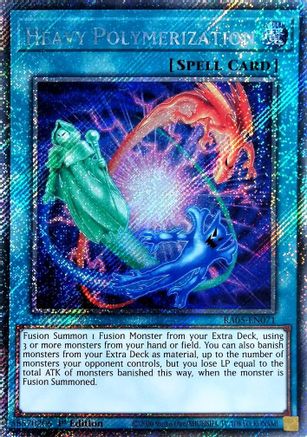 Heavy Polymerization (Platinum Secret Rare) (RA05-EN071) - Rarity Collection 5 1st Edition Rarity Collection 5 Yugioh Single Squirtle Squad Card Shop.