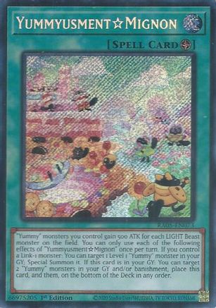 YummyusmentMignon (Secret Rare) (RA05-EN073) - Rarity Collection 5 1st Edition Rarity Collection 5 Yugioh Single Squirtle Squad Card Shop.