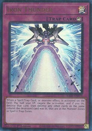 Iron Thunder (Ultra Rare) (RA05-EN079) - Rarity Collection 5 1st Edition Rarity Collection 5 Yugioh Single Squirtle Squad Card Shop.