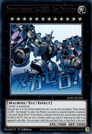 Divine Arsenal AA-ZEUS - Sky Thunder (RA05-EN103) - Rarity Collection 5 1st Edition Rarity Collection 5 Yugioh Single Squirtle Squad Card Shop.