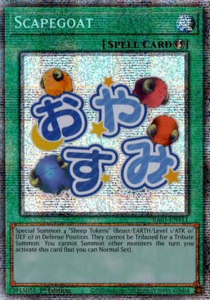 Scapegoat (Starlight Rare) (RA05-EN111) - Rarity Collection 5 1st Edition Rarity Collection 5 Yugioh Single Squirtle Squad Card Shop.