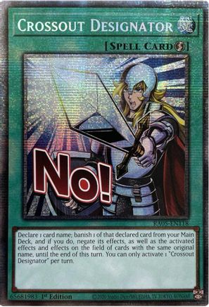 Crossout Designator (Starlight Rare) (RA05-EN118) - Rarity Collection 5 1st Edition Rarity Collection 5 Yugioh Single Squirtle Squad Card Shop.