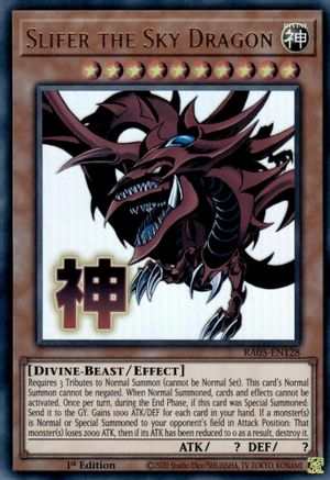 Slifer the Sky Dragon (RA05-EN128) - Rarity Collection 5 1st Edition Rarity Collection 5 Yugioh Single Squirtle Squad Card Shop.