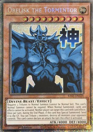 Obelisk the Tormentor (Starlight Rare) (RA05-EN129) - Rarity Collection 5 1st Edition Rarity Collection 5 Yugioh Single Squirtle Squad Card Shop.