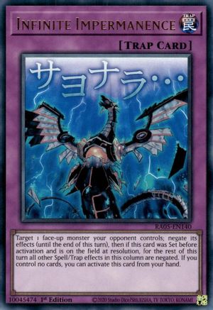 Infinite Impermanence (RA05-EN140) - Rarity Collection 5 1st Edition Rarity Collection 5 Yugioh Single Squirtle Squad Card Shop.
