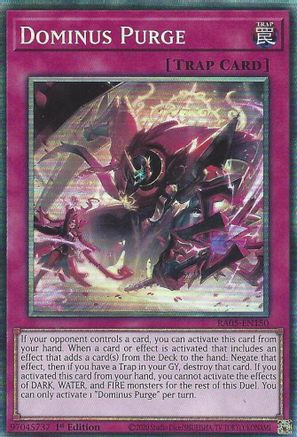 Dominus Purge (Collector's Rare) (RA05-EN150) - Rarity Collection 5 1st Edition Rarity Collection 5 Yugioh Single Squirtle Squad Card Shop.