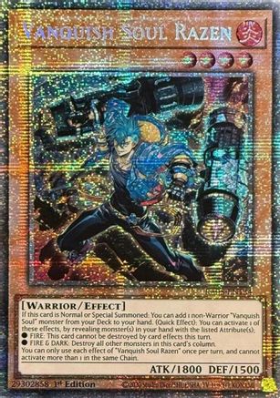 Vanquish Soul Razen (Starlight Rare) (RA05-EN134) - Rarity Collection 5 1st Edition Rarity Collection 5 Yugioh Single Squirtle Squad Card Shop.