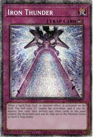 Iron Thunder (Starlight Rare) (RA05-EN079) - Rarity Collection 5 1st Edition Rarity Collection 5 Yugioh Single Squirtle Squad Card Shop.