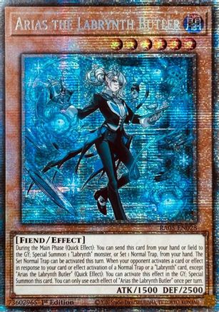 Arias the Labrynth Butler (Starlight Rare) (RA05-EN028) - Rarity Collection 5 1st Edition Rarity Collection 5 Yugioh Single Squirtle Squad Card Shop.