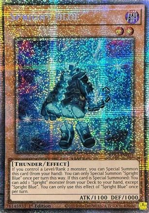 Spright Blue (Starlight Rare) (RA05-EN021) - Rarity Collection 5 1st Edition Rarity Collection 5 Yugioh Single Squirtle Squad Card Shop.