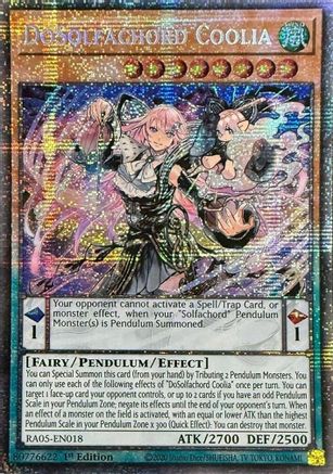 DoSolfachord Coolia (Starlight Rare) (RA05-EN018) - Rarity Collection 5 1st Edition Rarity Collection 5 Yugioh Single Squirtle Squad Card Shop.