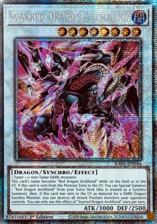 Scarred Dragon Archfiend (Starlight Rare) (RA05-EN044) - Rarity Collection 5 1st Edition Rarity Collection 5 Yugioh Single Squirtle Squad Card Shop.