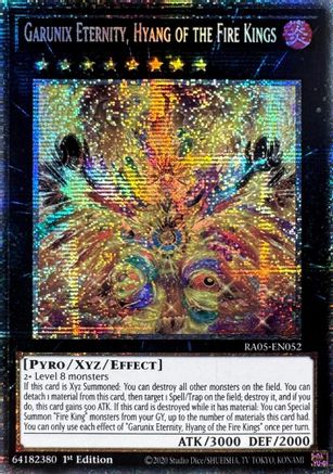Garunix Eternity, Hyang of the Fire Kings (Starlight Rare) (RA05-EN052) - Rarity Collection 5 1st Edition Rarity Collection 5 Yugioh Single Squirtle Squad Card Shop.
