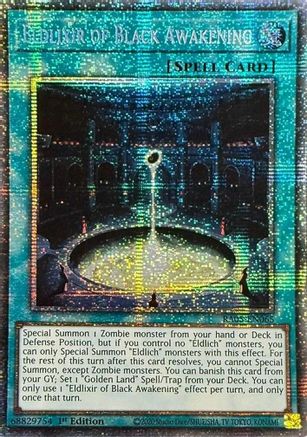 Eldlixir of Black Awakening (Starlight Rare) (RA05-EN065) - Rarity Collection 5 1st Edition Rarity Collection 5 Yugioh Single Squirtle Squad Card Shop.
