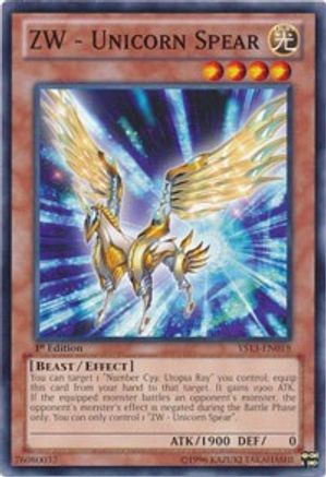 ZW - Unicorn Spear (YS13-EN018) - Super Starter: V for Victory 1st Edition Super Starter: V for Victory Yugioh Single Squirtle Squad Card Shop.