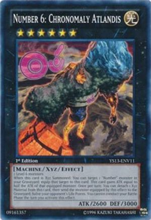Number 6: Chronomaly Atlandis (YS13-ENV11) - Super Starter: V for Victory Power-Up Pack Limited Super Starter: V for Victory Power-Up Pack Yugioh Single Squirtle Squad Card Shop.