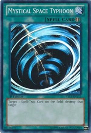 Mystical Space Typhoon (YS13-ENV12) - Super Starter: V for Victory Power-Up Pack 1st Edition Super Starter: V for Victory Power-Up Pack Yugioh Single Squirtle Squad Card Shop.