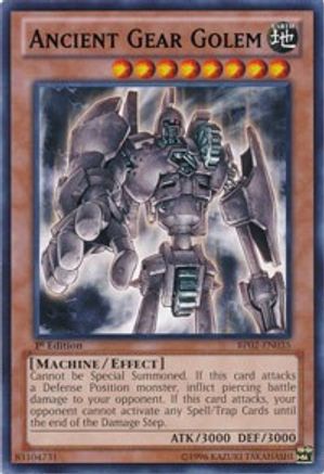 Ancient Gear Golem (BP02-EN035) - Battle Pack 2: War of the Giants 1st Edition Battle Pack 2: War of the Giants Yugioh Single Squirtle Squad Card Shop.