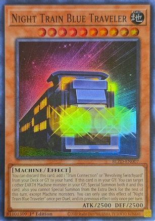 Night Train Blue Traveler (BLZD-EN007) - Blazing Dominion 1st Edition Blazing Dominion Yugioh Single Squirtle Squad Card Shop.