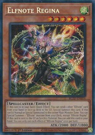 Elfnote Regina (BLZD-EN014) - Blazing Dominion 1st Edition Blazing Dominion Yugioh Single Squirtle Squad Card Shop.
