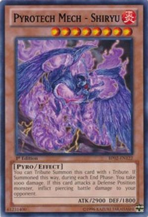 Pyrotech Mech - Shiryu (BP02-EN122) - Battle Pack 2: War of the Giants 1st Edition Battle Pack 2: War of the Giants Yugioh Single Squirtle Squad Card Shop.