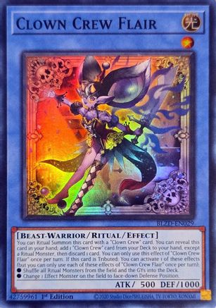 Clown Crew Flair (BLZD-EN029) - Blazing Dominion 1st Edition Blazing Dominion Yugioh Single Squirtle Squad Card Shop.
