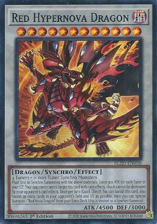 Red Hypernova Dragon (BLZD-EN038) - Blazing Dominion 1st Edition Blazing Dominion Yugioh Single Squirtle Squad Card Shop.