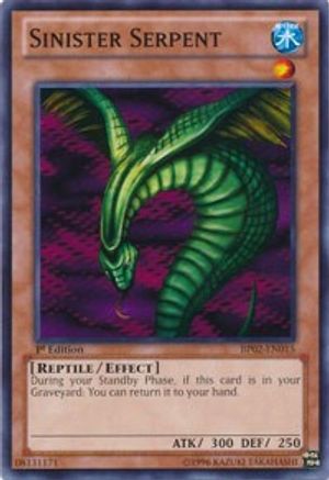 Sinister Serpent (BP02-EN015) - Battle Pack 2: War of the Giants Unlimited Battle Pack 2: War of the Giants Yugioh Single Squirtle Squad Card Shop.