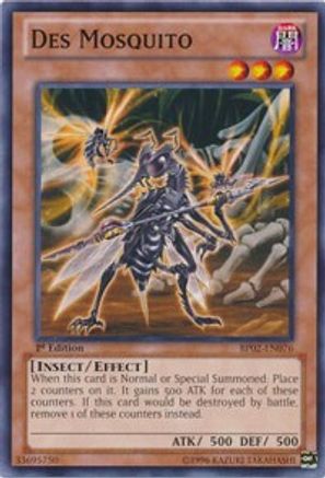 Des Mosquito (BP02-EN076) - Battle Pack 2: War of the Giants Unlimited Battle Pack 2: War of the Giants Yugioh Single Squirtle Squad Card Shop.