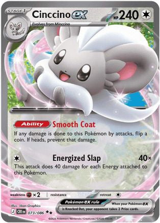 Pokémon TCG – Cinccino ex 073/086 – Chaos Rising – Double Rare