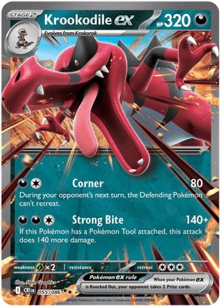 Pokémon TCG – Krookodile ex 055/086 – Chaos Rising – Double Rare