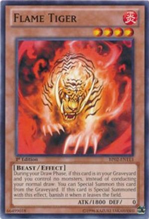 Flame Tiger (BP02-EN113) - Battle Pack 2: War of the Giants 1st Edition Battle Pack 2: War of the Giants Yugioh Single Squirtle Squad Card Shop.