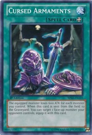 Cursed Armaments (BP02-EN159) - Battle Pack 2: War of the Giants 1st Edition Battle Pack 2: War of the Giants Yugioh Single Squirtle Squad Card Shop.