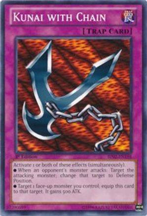 Kunai with Chain (BP02-EN198) - Battle Pack 2: War of the Giants Unlimited Battle Pack 2: War of the Giants Yugioh Single Squirtle Squad Card Shop.