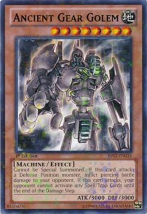 Ancient Gear Golem (Mosaic Rare) (BP02-EN035) - Battle Pack 2: War of the Giants 1st Edition Battle Pack 2: War of the Giants Yugioh Single Squirtle Squad Card Shop.