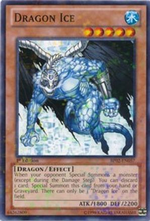 Dragon Ice (Mosaic Rare) (BP02-EN057) - Battle Pack 2: War of the Giants Unlimited Battle Pack 2: War of the Giants Yugioh Single Squirtle Squad Card Shop.