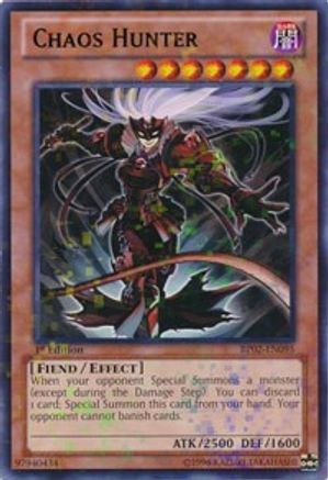 Chaos Hunter (Mosaic Rare) (BP02-EN095) - Battle Pack 2: War of the Giants Unlimited Battle Pack 2: War of the Giants Yugioh Single Squirtle Squad Card Shop.