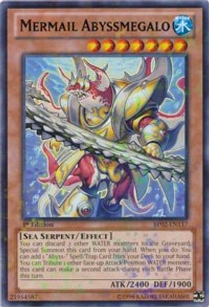 Mermail Abyssmegalo (Mosaic Rare) (BP02-EN117) - Battle Pack 2: War of the Giants Unlimited Battle Pack 2: War of the Giants Yugioh Single Squirtle Squad Card Shop.