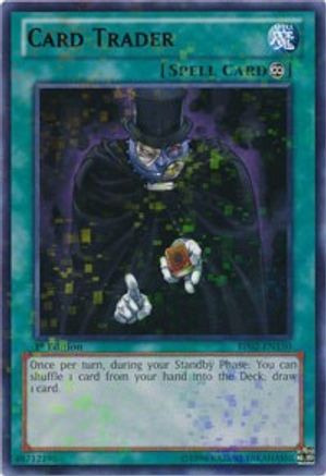 Card Trader (Mosaic Rare) (BP02-EN150) - Battle Pack 2: War of the Giants 1st Edition Battle Pack 2: War of the Giants Yugioh Single Squirtle Squad Card Shop.