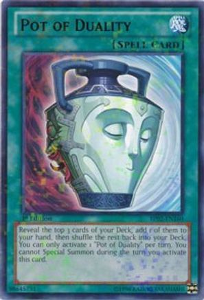 Pot of Duality (Mosaic Rare) (BP02-EN160) - Battle Pack 2: War of the Giants 1st Edition Battle Pack 2: War of the Giants Yugioh Single Squirtle Squad Card Shop.