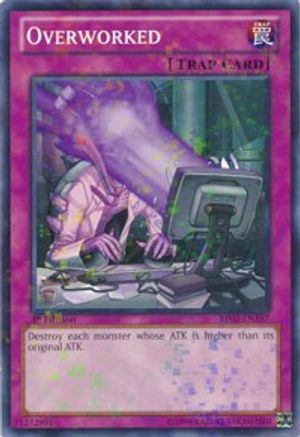 Overworked (Mosaic Rare) (BP02-EN197) - Battle Pack 2: War of the Giants 1st Edition Battle Pack 2: War of the Giants Yugioh Single Squirtle Squad Card Shop.