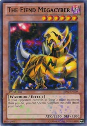The Fiend Megacyber (Mosaic Rare) (BP02-EN009) - Battle Pack 2: War of the Giants Unlimited Battle Pack 2: War of the Giants Yugioh Single Squirtle Squad Card Shop.