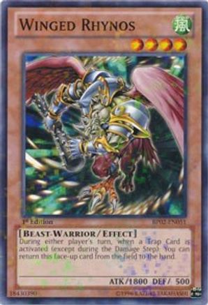 Winged Rhynos (Mosaic Rare) (BP02-EN051) - Battle Pack 2: War of the Giants 1st Edition Battle Pack 2: War of the Giants Yugioh Single Squirtle Squad Card Shop.