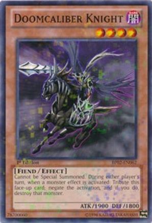 Doomcaliber Knight (Mosaic Rare) (BP02-EN062) - Battle Pack 2: War of the Giants Unlimited Battle Pack 2: War of the Giants Yugioh Single Squirtle Squad Card Shop.