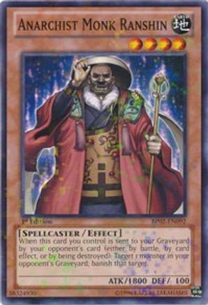 Anarchist Monk Ranshin (Mosaic Rare) (BP02-EN092) - Battle Pack 2: War of the Giants 1st Edition Battle Pack 2: War of the Giants Yugioh Single Squirtle Squad Card Shop.
