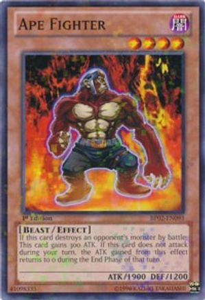 Ape Fighter (Mosaic Rare) (BP02-EN093) - Battle Pack 2: War of the Giants Unlimited Battle Pack 2: War of the Giants Yugioh Single Squirtle Squad Card Shop.