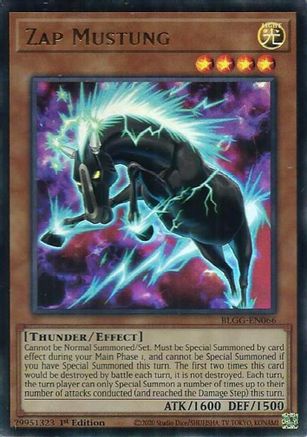 Zap Mustung (BLGG-EN066) - Battles of Legend: Glorious Gallery 1st Edition Battles of Legend: Glorious Gallery Yugioh Single Squirtle Squad Card Shop.